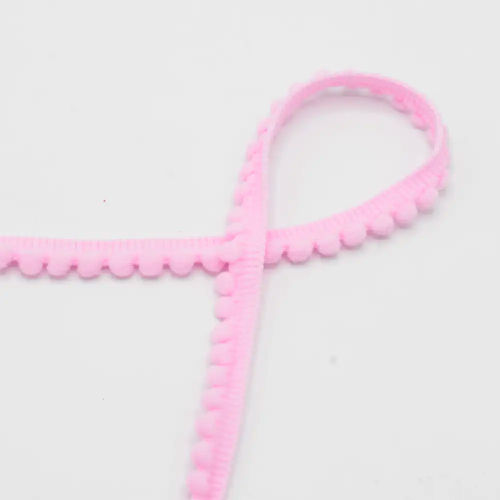 Pom Pom Ribbon - Baby Rose 511 - 6mm  Per Meters 