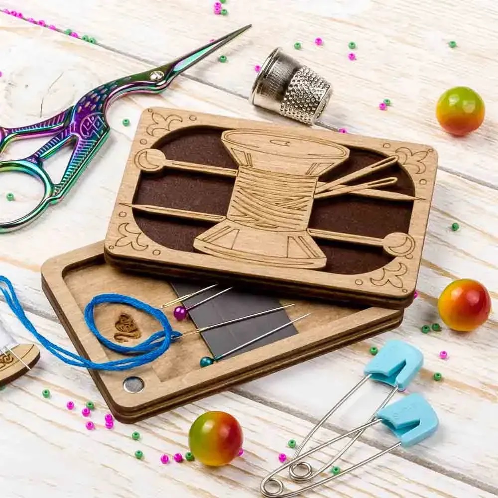 FLZB(N)-030 Needle Case - 6cm x 9cm - Plywood (Needle not included )  by  Wonderland Crafts 