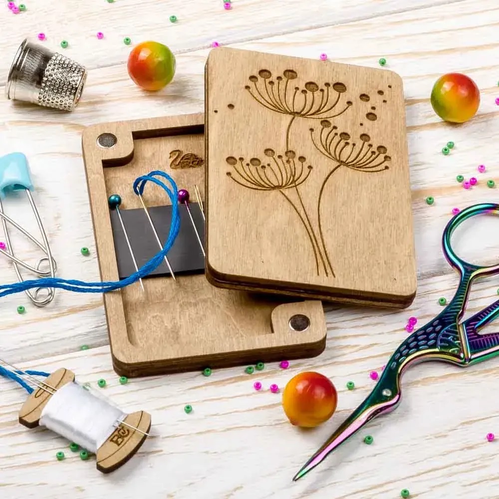  FLZB(N)-035 Needle Case - 6cm x 9cm - Plywood (Needle not included ) by Wonderland Crafts 