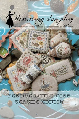  Festive Little Fobs 6 - Seaside Edition by Heartstring Samplery - RRP £10.00