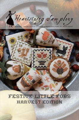 Festive Little Fobs 9 - Harvest Edition by Heartstring Samplery - RRP £10.00