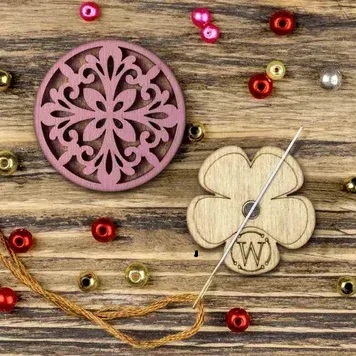 Wonderland Crafts - FLMH-110(W) Rose pink Magnetic singe-sided needle holder 