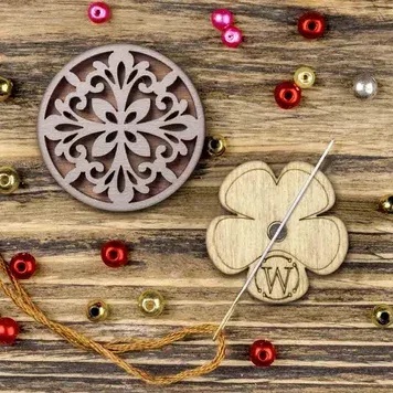 Wonderland Crafts - FLMH-106(W) Taupe Magnetic singe-sided needle holder  