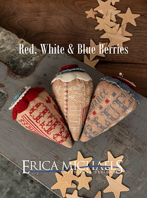 Erica Michaels Needlework Designs - Red, White & Blue Berries  RRP £15.00 